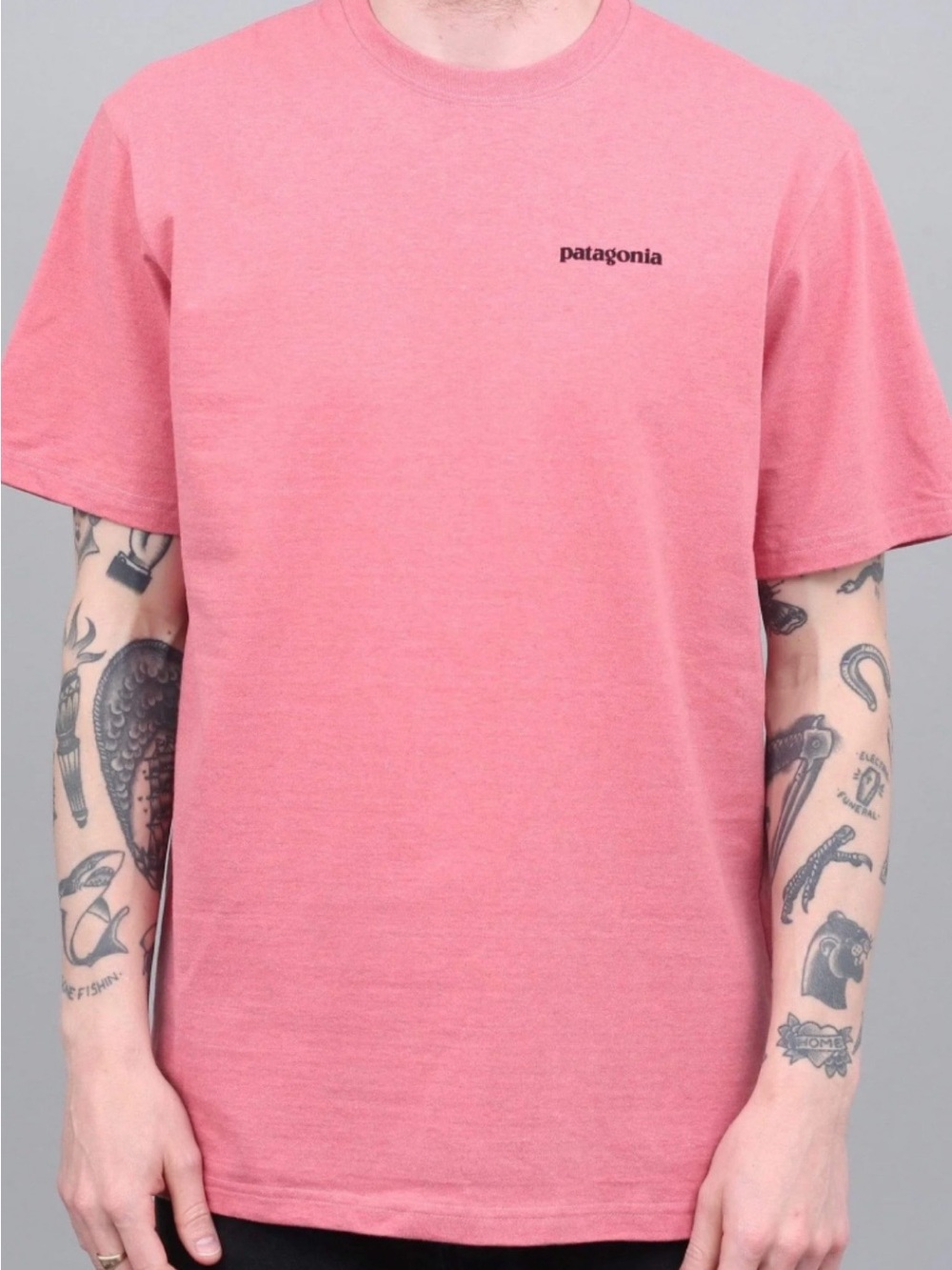Patagonia Men's Pink Short-Sleeve Crew Tee